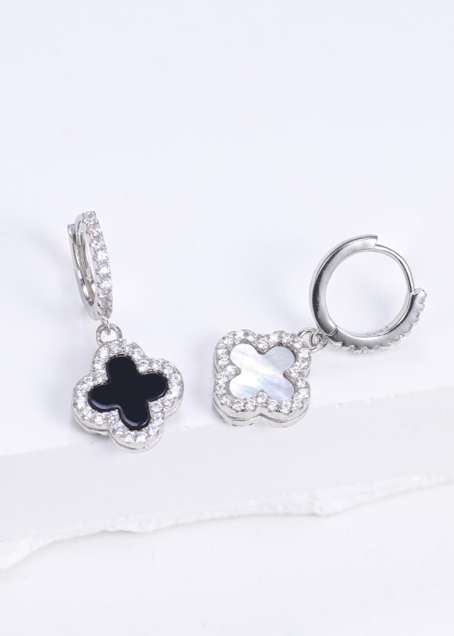 Two way Calm Clover Drop Earrings