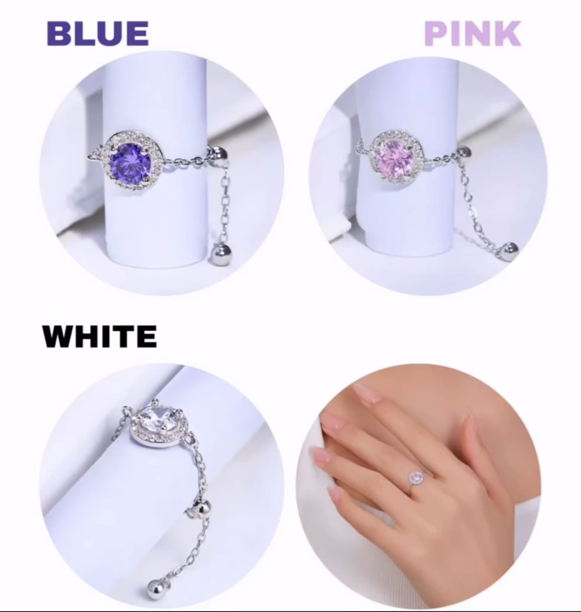 Evara’s Glow Chain Ring