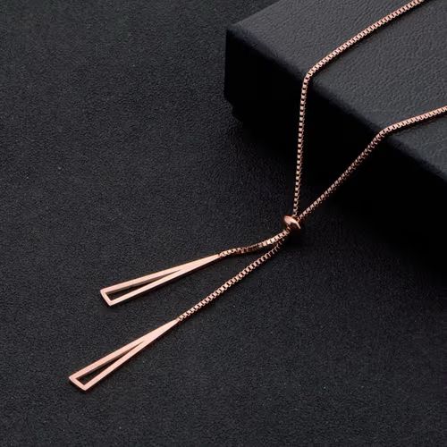 Symmetry Triad Pull Adjustable Necklace