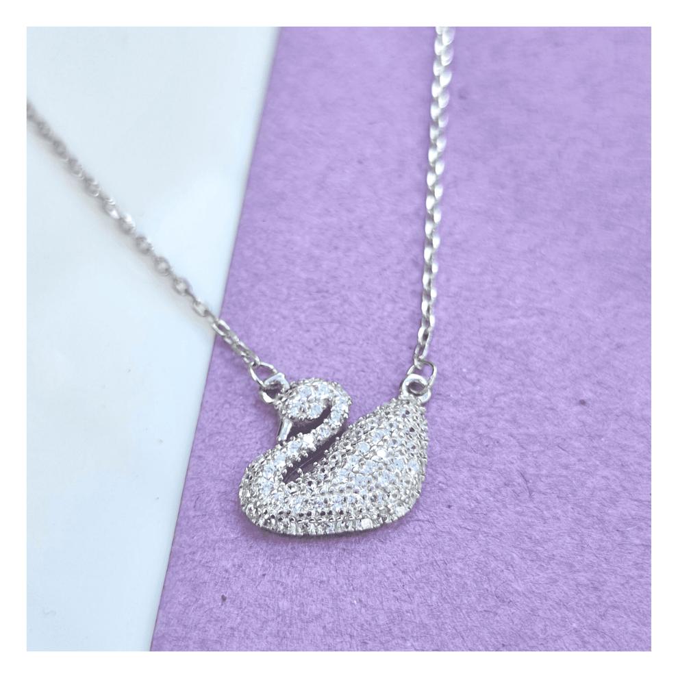 CRYSTAL SWAN PENDANT CHAIN