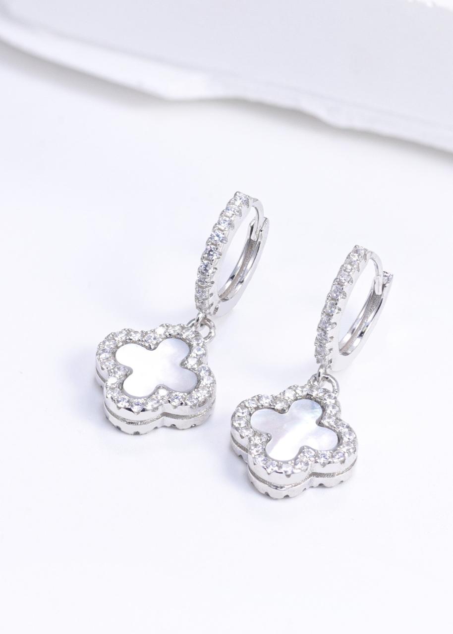 Two way Calm Clover Drop Earrings