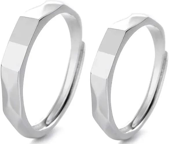 "I 🤍 - 🤍 You” Reflecting Couple Rings